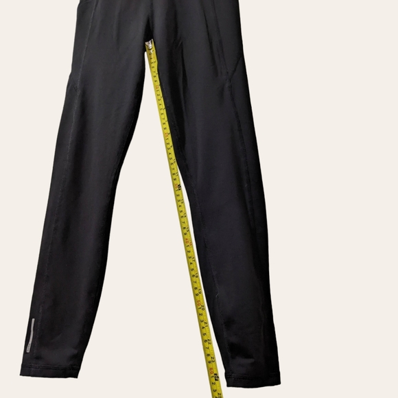 Puma Black Yoga Leggings Running Activewear Full Length Small with Pockets - Picture 7 of 8